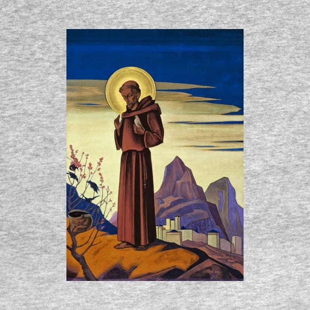 St. Francis Painting by Nicholas Roerich by Star Scrunch